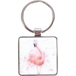 Wrendale Designs The Zoology Flamingo Keyring - Pretty In Pink Key ring