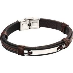 Fred Bennett Idwoven In Leather Bracelet B5124