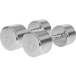 Gorilla Sports Dumbbells Chrome 2x15kg