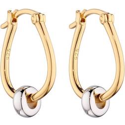 Fiorelli Sterling Plated Zirconia Hoop Earrings E6135