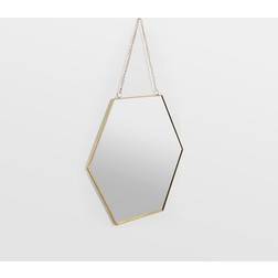 VonHaus Hexagon Wall Mirror 26x30cm