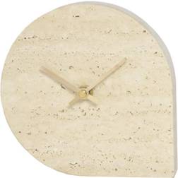 AYTM Stilla Clock Travertine Table Clock