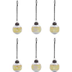 House Doctor Glowi Ornament Guld 4 cm 6 stk Juletræspynt