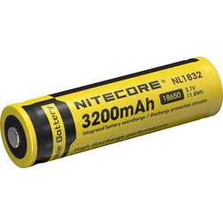 NiteCore NL1832 18650 Batteri 3200mAh (med knop)