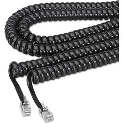 Softalk Phone Coil Cord 25ft Black