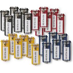 Durable KEY CLIP nøgleringe assorterede farver