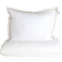 Grand Design Premium Bedford Satin Vit/Sand 2 Påslakan Vit (210x150cm)