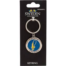 Joker Nyckelring Souvenir Karta Sverige Sweden