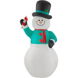 Gemmy Inflatable Decorations Snowman with Candycane