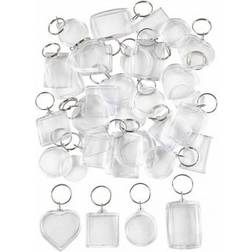 Creativ Company Clear Plastic Keychain With Window - Drawing