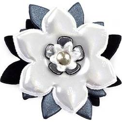 Glimmis Reflex Brooch - White/Black