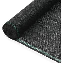 vidaXL Tennisskærm HDPE 1,2 x 25 m Sort