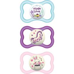 Mam Air Day/night 16M-36M 3-Pack Pacifiers In Pink Pink 16-36 Months