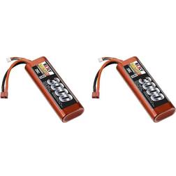 Reely RC Batteripack (LiPo) 7.4 V 3000 mAh Antal celler: 2 20 C Stick Hardcase T-anslutning