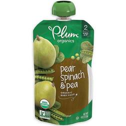 Plum Organics Pear, Spinach & Pea Baby Food 4oz