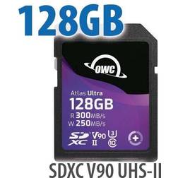 128GB OWC Atlas Ultra SDXC V90 UHS-II Memory Card