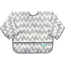 Bumkins Sleeved Bib Grey Chevron 6-24m