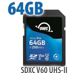 64GB OWC Atlas Pro SDXC V60 UHS-II Memory Card