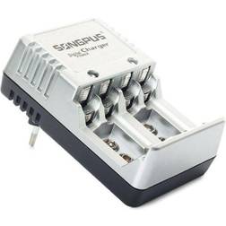 4x Batteriladdare AA, AAA & 9V Batterier