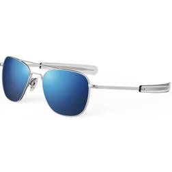 Randolph Engineering Aviator Sunglasses Polarized Silver/Blue