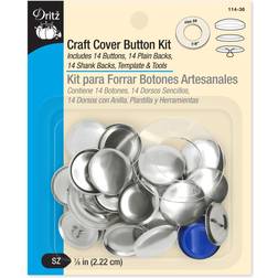 Dritz 114-36 Craft Cover Button Kit Maat 36 7/8 Inch 14-Sets