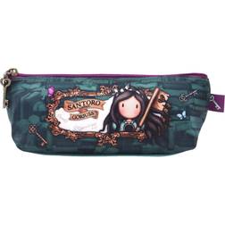 Santoro London Gorjuss Curiosity Pencil Case - Harmaa/Vihreä