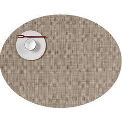 Chilewich Mini Basketweave Oval Placemat Spisebrikke Svart, Hvit