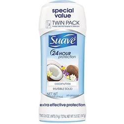 Suave Antiperspirant Deodorant Stick Coconut Kiss Coconut Kiss, Twin