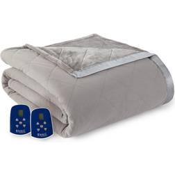 Micro Flannel Ultra Velvet Blankets Gray, Black