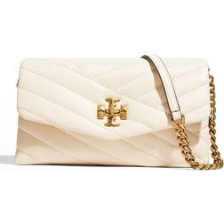 Tory Burch Kira Chevron Chain Wallet - New Cream