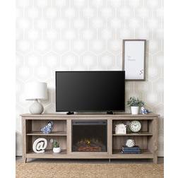 Walker Edison W70FP18AG 70 Fireplace TV Stand