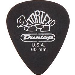 Dunlop 488P.60 Tortex Pitch Black, .60mm, 12/Player's Pack