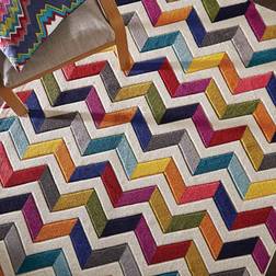 Flair Rugs 160x230cm Spectrum Bolero White, Yellow, Blue, Multicolour cm