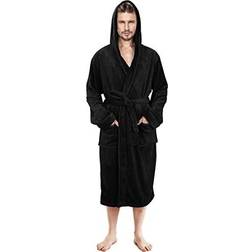 NY Threads Men Fleece Hooded Bathrobes