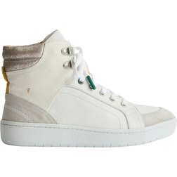 White Stuff Leather Suede Hi Top W - White
