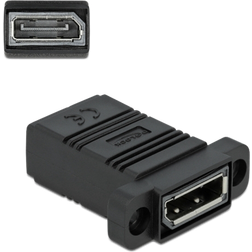 DeLock Easy 45 DisplayPort Adapter straight