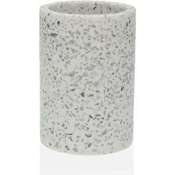 Versa Terrazo White Tumbler 7.3 x 10.4 x 7.3 cm