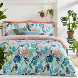 Furn Furn. Guava Double Duvet Cover White, Blue, Green, Pink, Orange, Multicolour