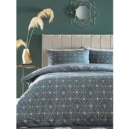 Furn Bee Deco Duvet Cover Beige, Blue (200x200cm)