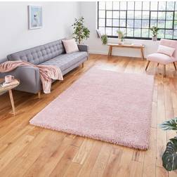 Think Rugs Sierra 9000 Heavy Weight Shaggy Pink