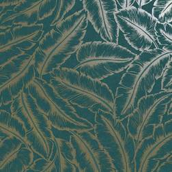 Holden Decor Holden Decor Elgin Teal/Gold Wallpaper