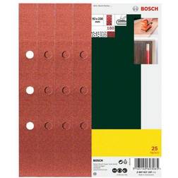 Bosch 25-delars planslippapperssats, inspänt, kornstl 180 G= 180