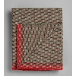 Røros Tweed Røros Uldplaid Una, Green/Red Tæppe Rød, Grøn (200x150cm)
