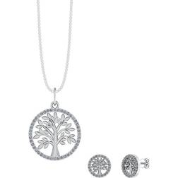 Smykkekæden Life's Tree Jewelery Set - Silver