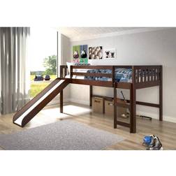 Donco kids Mission Low Loft Twin Bed In Cappuccino