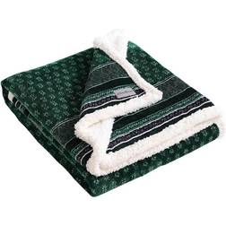 Eddie Bauer Fair Isle Ultra Soft Sherpa Blankets Green, Blue (152.4x127)