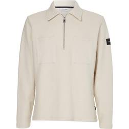 Calvin Klein Organic Cotton Zip Neck Sweatshirt