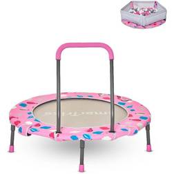 smarTrike 3 in 1 Trampolin und Bällebad und Schwimmbad mit 100 Bällen rosa
