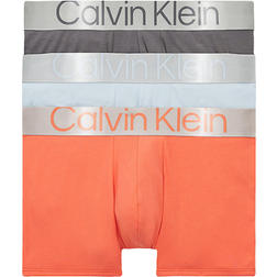 Calvin Klein Steel Cotton Trunks 3-pack - Zero Below/Grey Sky/Turned Mango