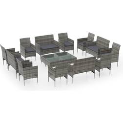 vidaXL 3095960 Loungeset, 1 Bord inkl. 8 Stolar & 4 Soffor